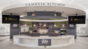 The demos will take place in the Cambria Kitchen, pictured here